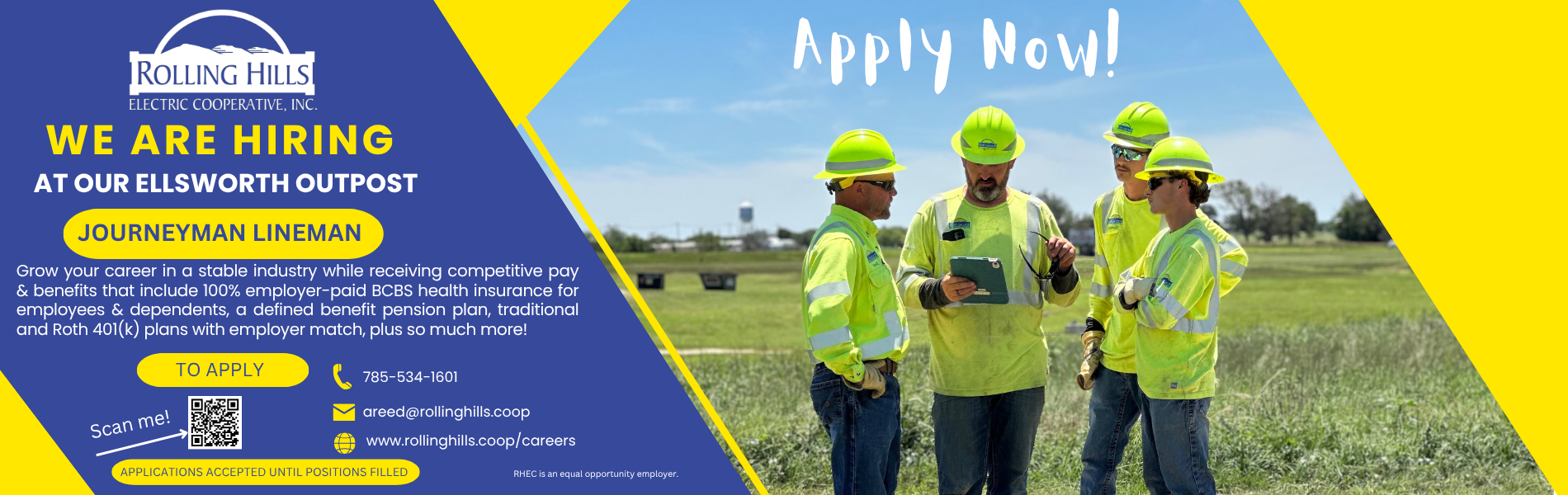 Lineman planning apply now